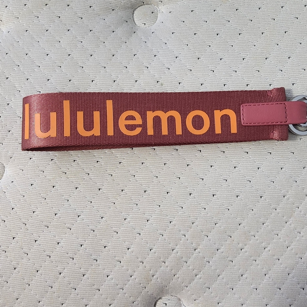 Lululemon Pink and Orange Keychain